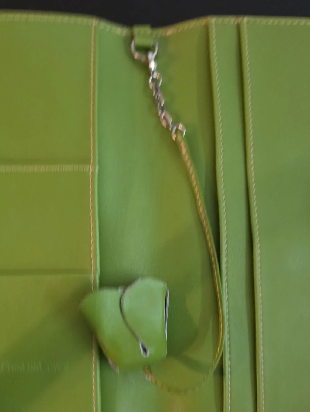 Franklin Covey Green Leather Travel Wallet